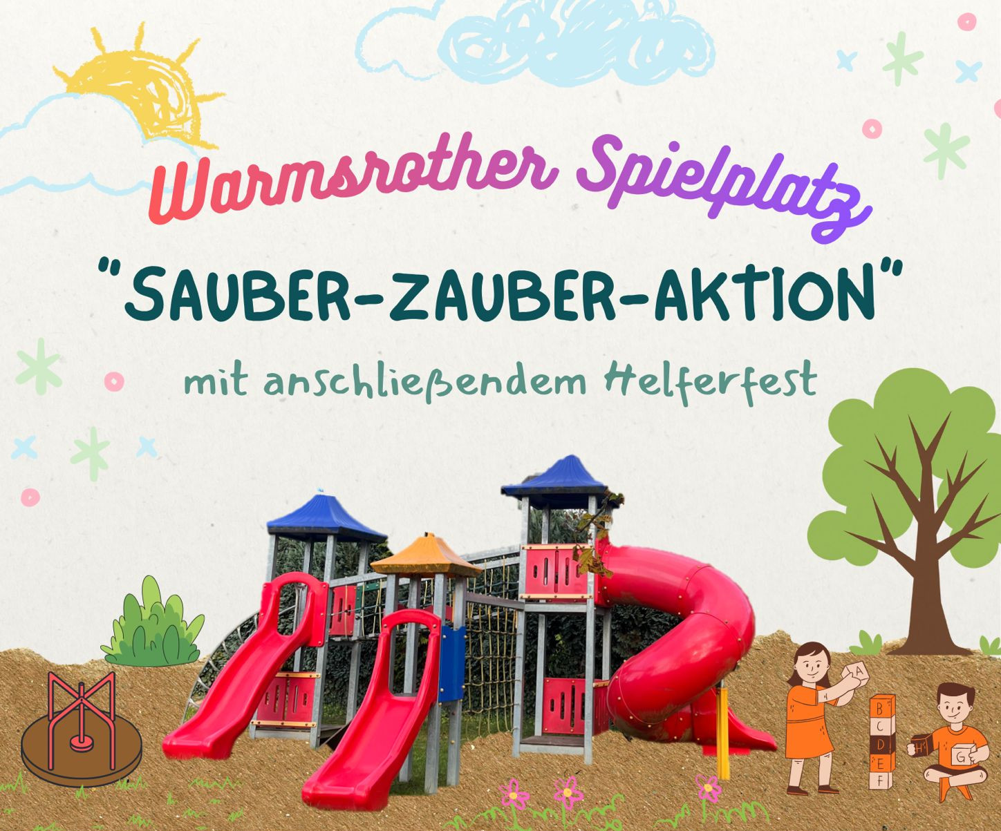Sauber-Zauber-Aktion Spielplatz